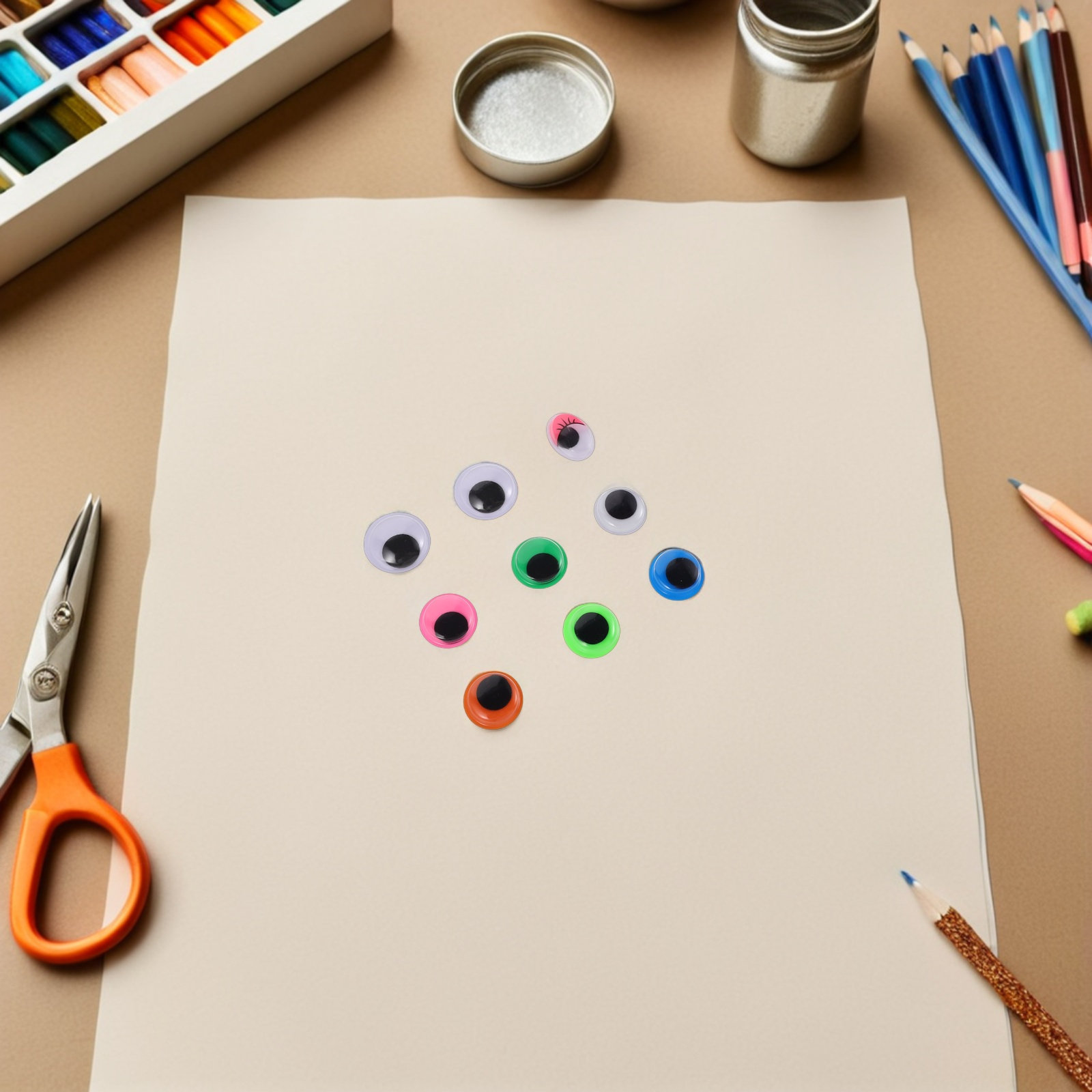 Art Craft Stick - 1680Pcs Stick on Googly Eyes Self