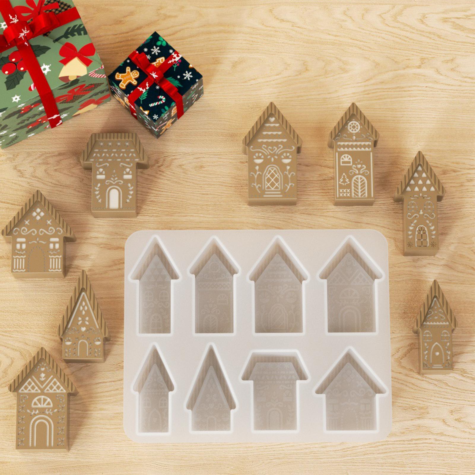 Art Craft House Making - Candle Molds 8 Cavity House Shape