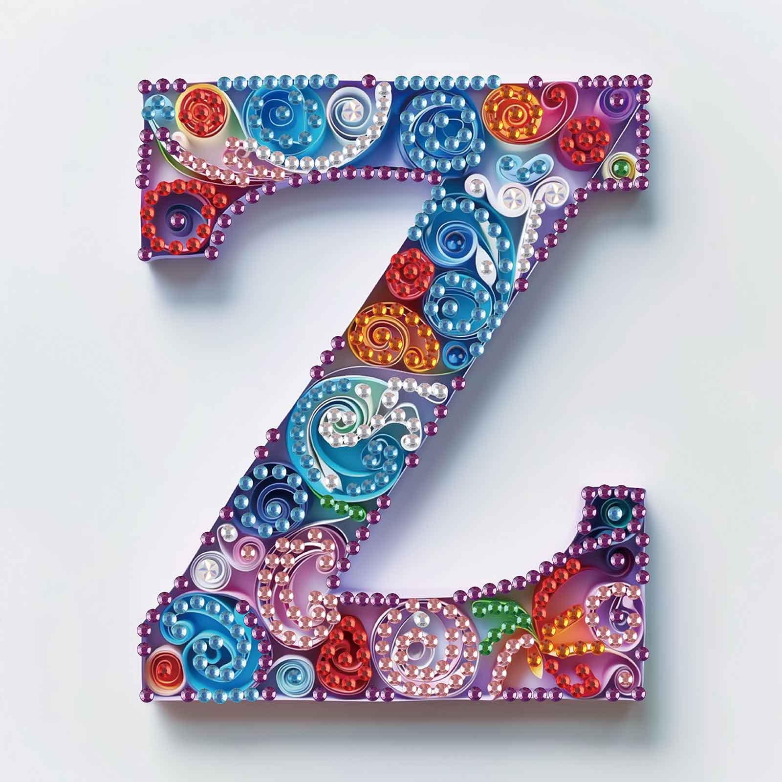 Art And Craft Letter Z - Special Shaped Diamond Art painting Kits,The