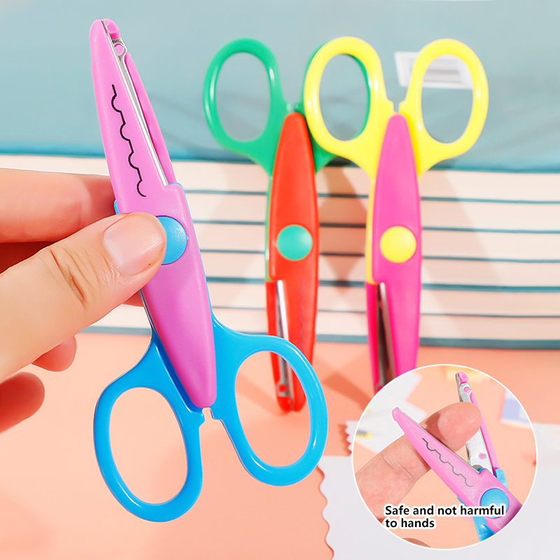 Art And Craft Zig Zag Scissors - Wave Pattern Decorative Scissors Safe Craft