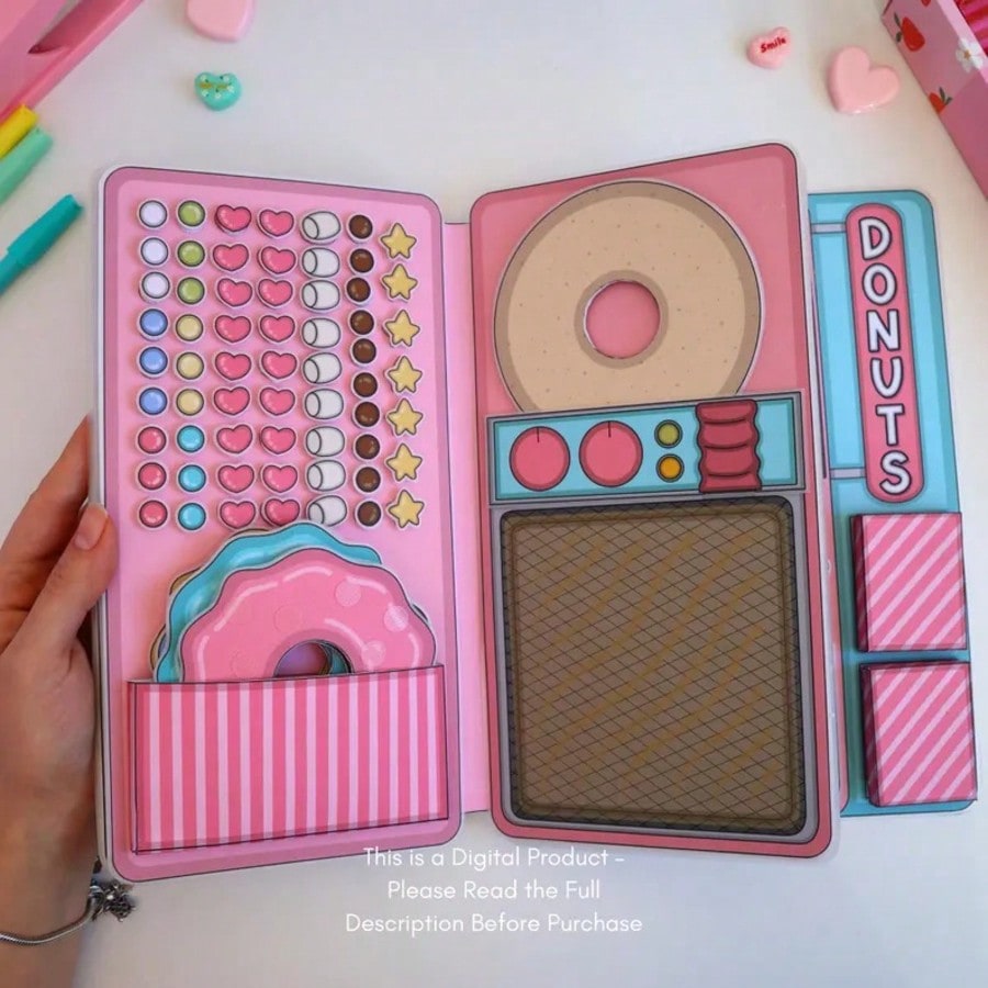 Donut Shop Pretend Play Kit, D - Art Craft House Making 评论和价格
