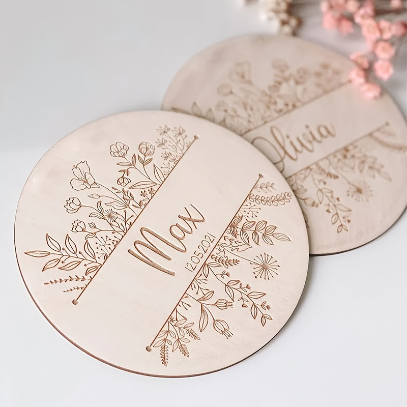 Personalized Floral Engraved N - Art Craft Christmas 评论和价格