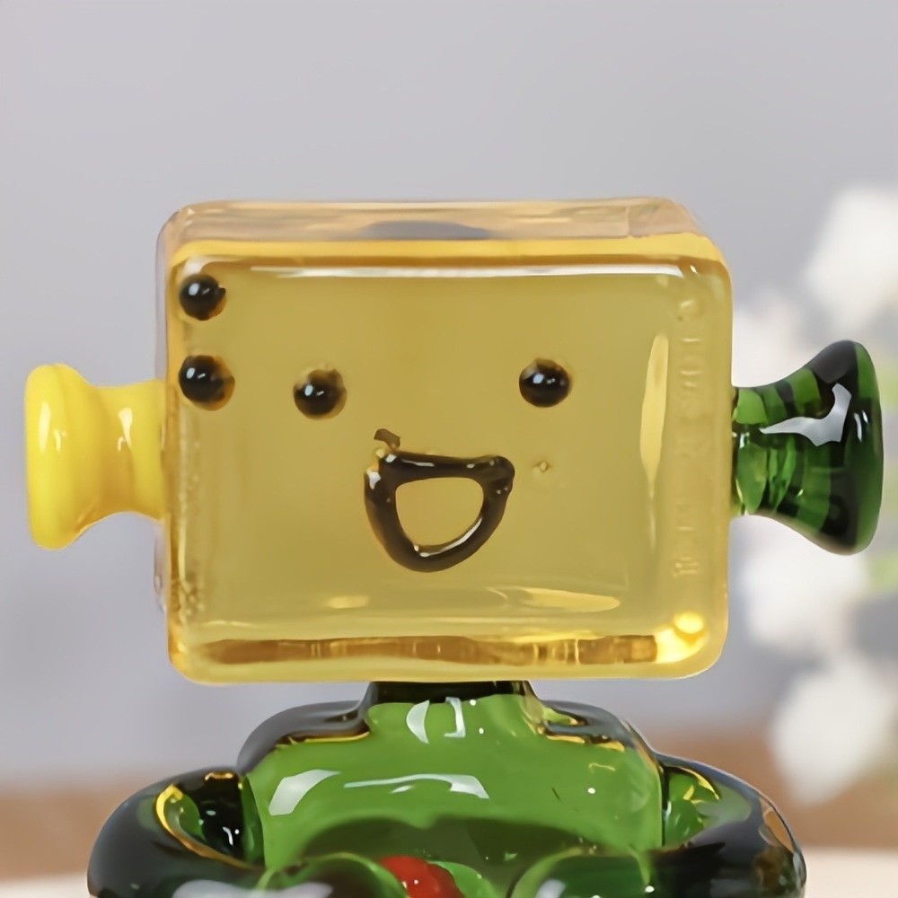 Cute Colorful Face Robot Ornam - Art Craft Robot 评论和价格