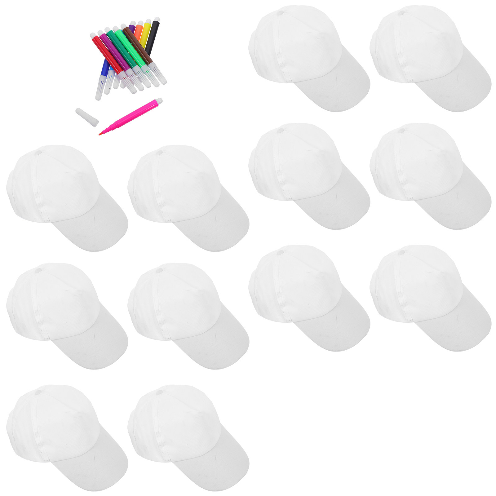 1Set Kids Baseball Cap Plain W - Art Craft Painting 评论和价格