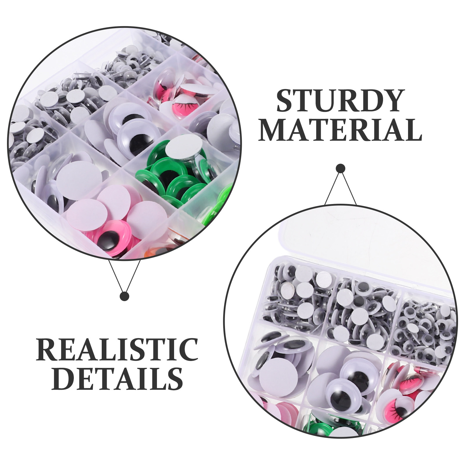 1680Pcs Stick on Googly Eyes S - Art Craft Stick 评论和价格