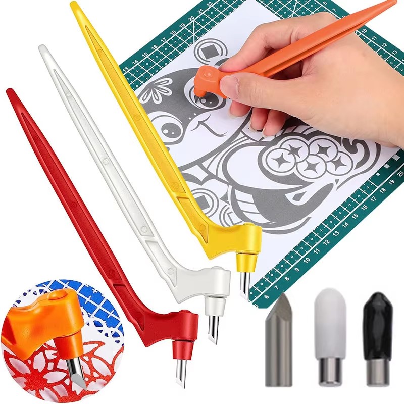 1/2/4/6set 360˚ Rotating Paper - Art Craft Knife 评论和价格