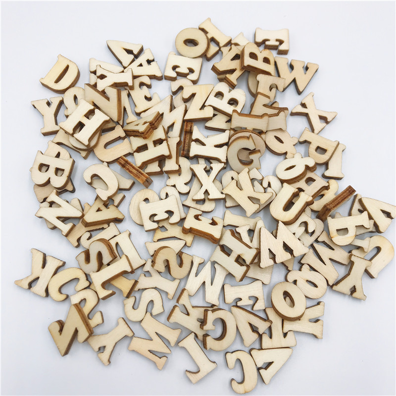 100/200/400PCS Mini Unfinished - Art And Craft Letter Z 评论和价格
