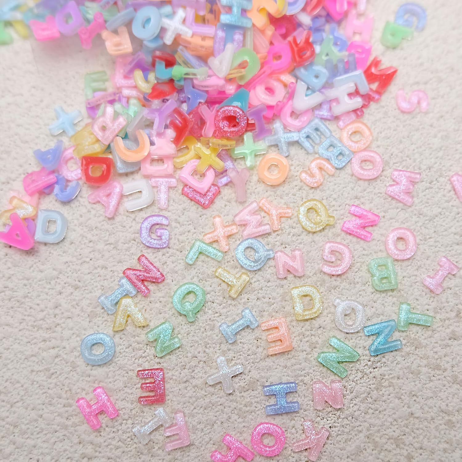 100pcs 3D Colorful Letter Nail - Art And Craft Letter Z 评论和价格