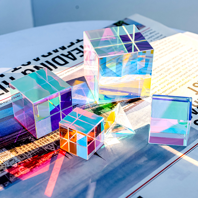 Mini K9 Crystal Prism Cube Opt - Art Craft Optical 评论和价格