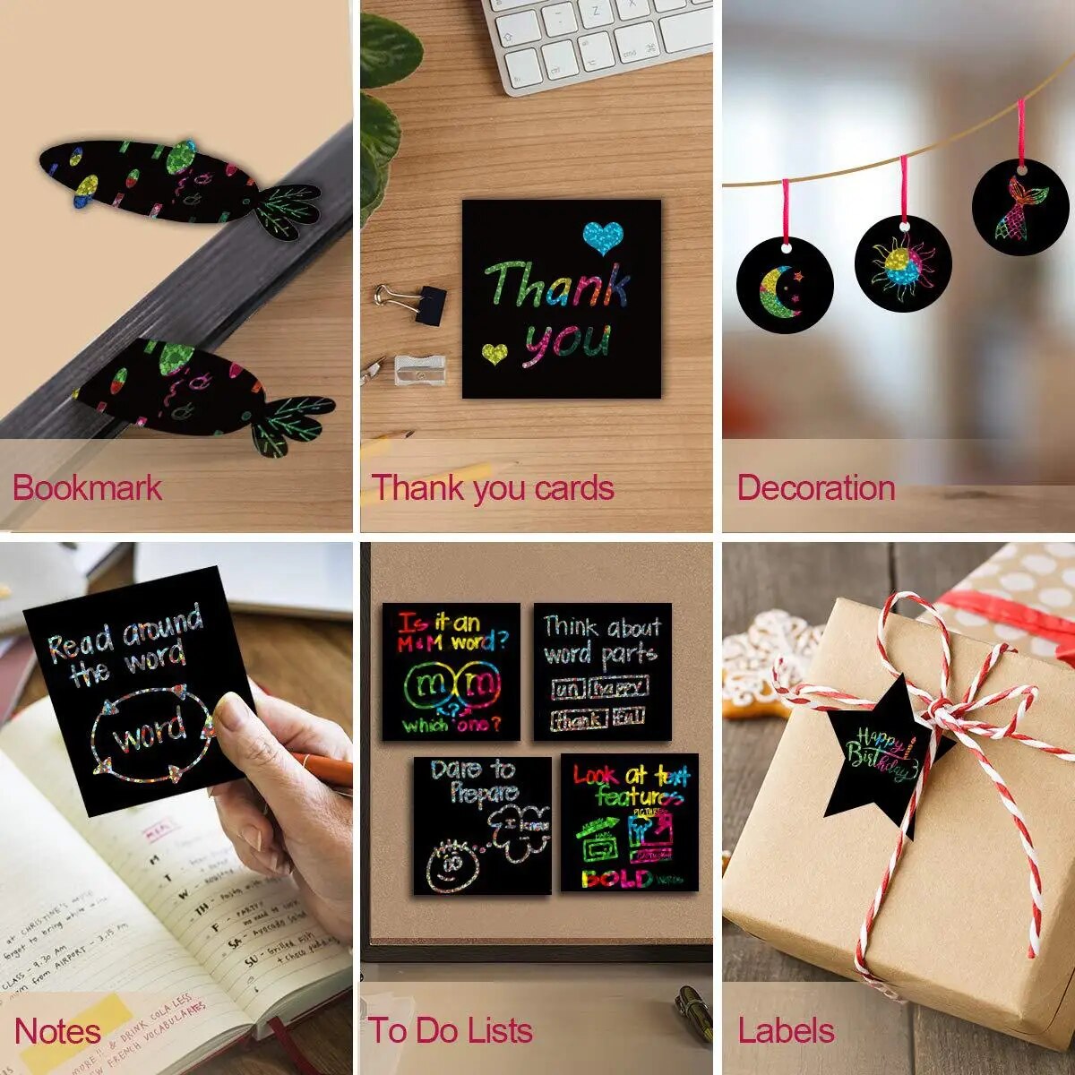 Many Creative Scratch Art Card - Art Craft Stick 评论和价格