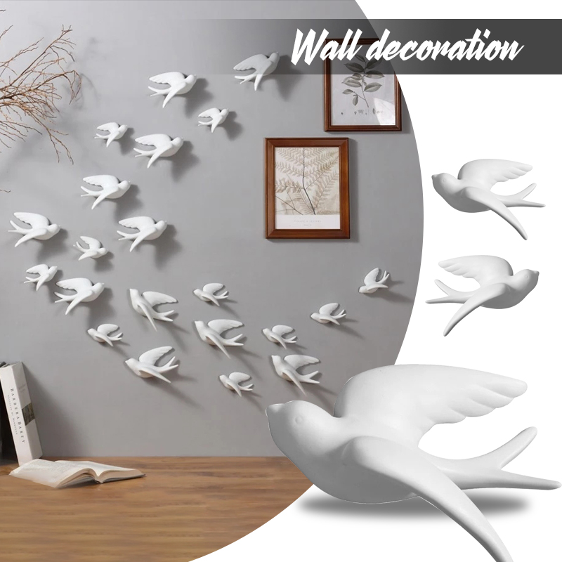 Creative Ceramic Birds Wall Ha - Art Craft Background 评论和价格