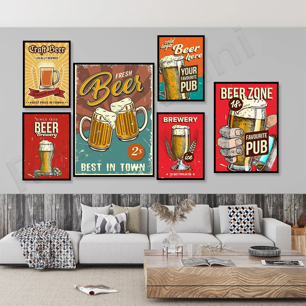 Favorite pub poster, brewery,  - Art Craft Decoration Ideas 评论和价格