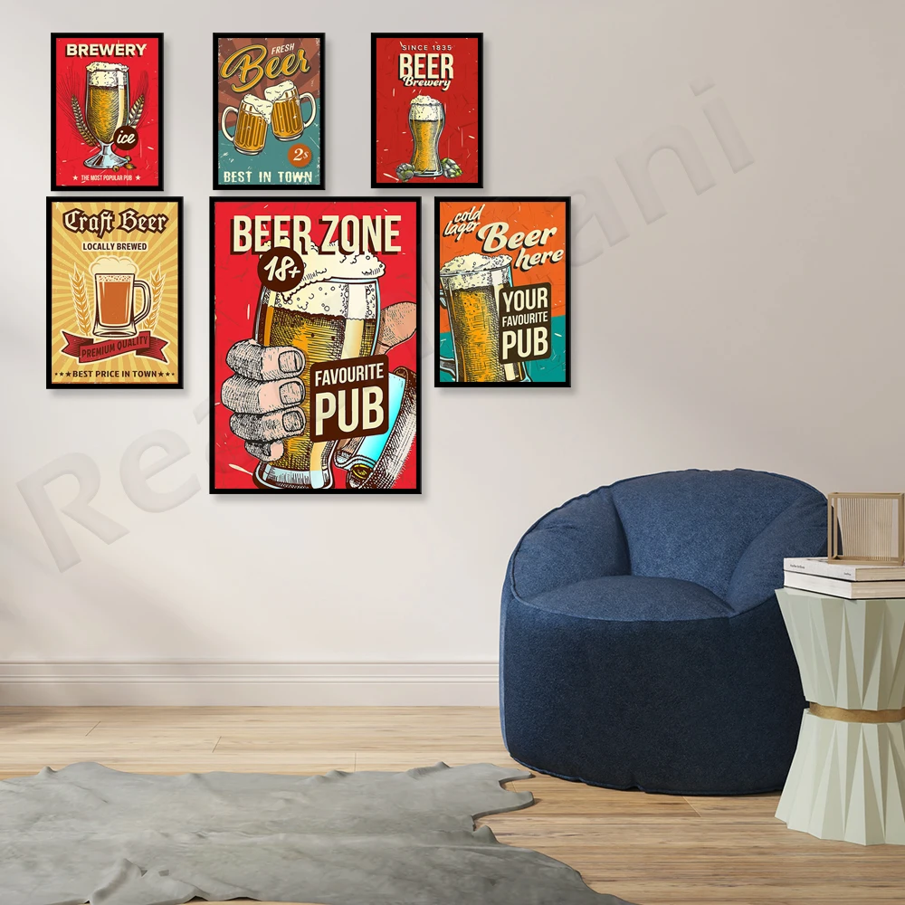 Favorite pub poster, brewery,  - Art Craft Decoration Ideas 评论和价格