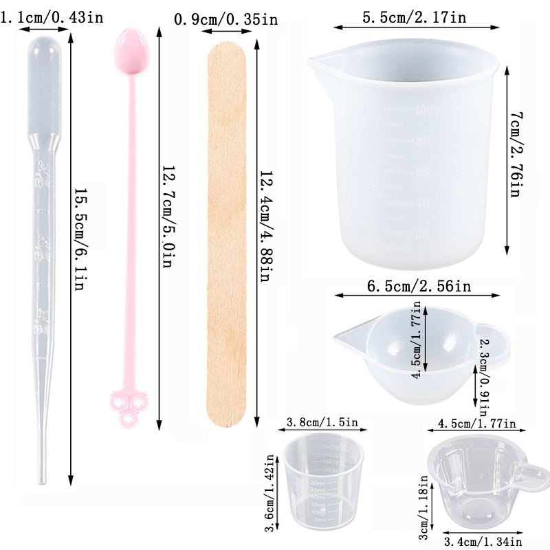 Epoxy Resin Tools Kit Silicone - Art Craft Stick 评论和价格