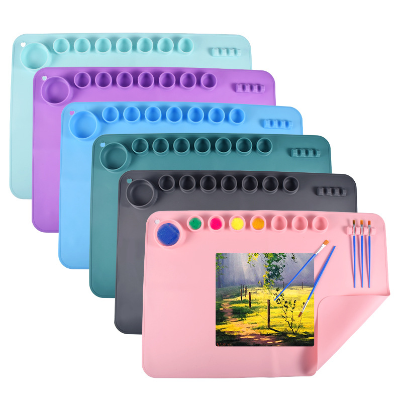 60X40cm Silicone Painting Mat  - Art Craft Stick 评论和价格