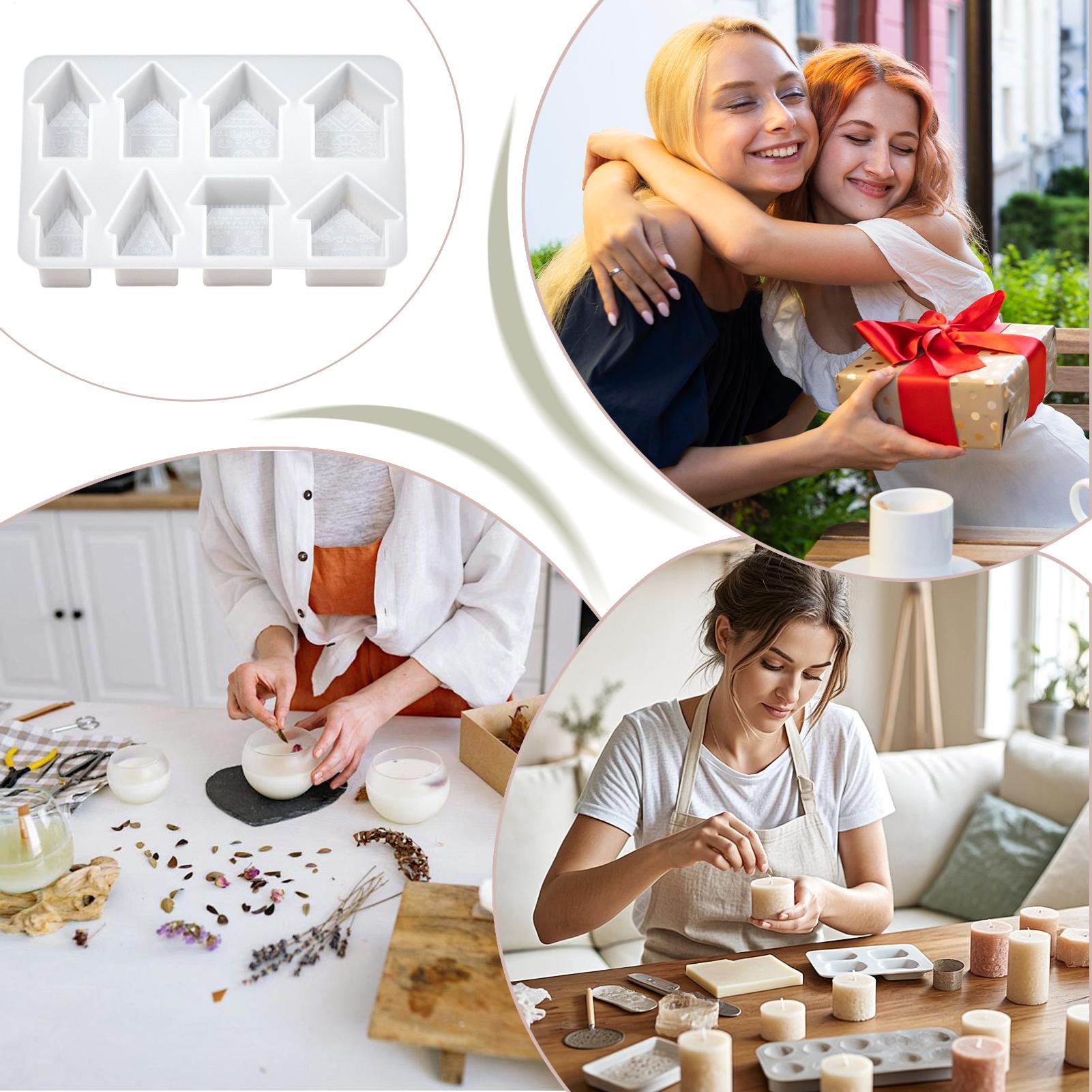 Candle Molds 8 Cavity House Sh - Art Craft House Making 评论和价格
