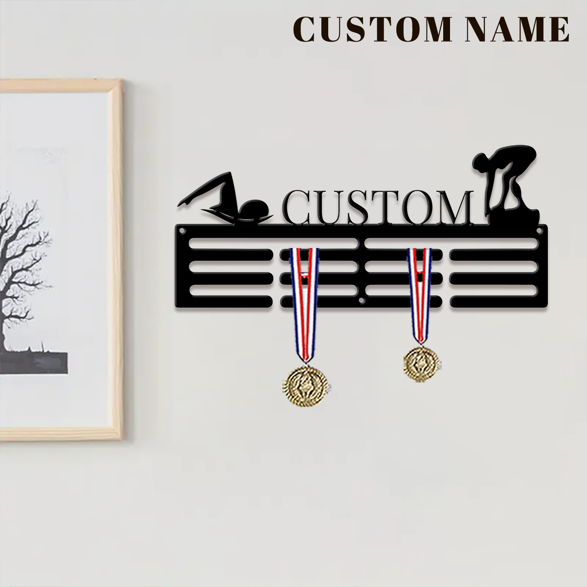 1pc Custom Swimming Metal Meda - Art Craft Christmas 评论和价格