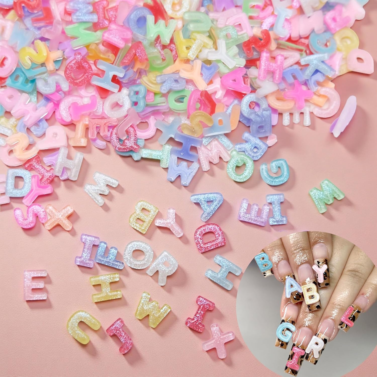 100/200Pcs 3D Candy Color Lett - Art And Craft Letter Z 评论和价格