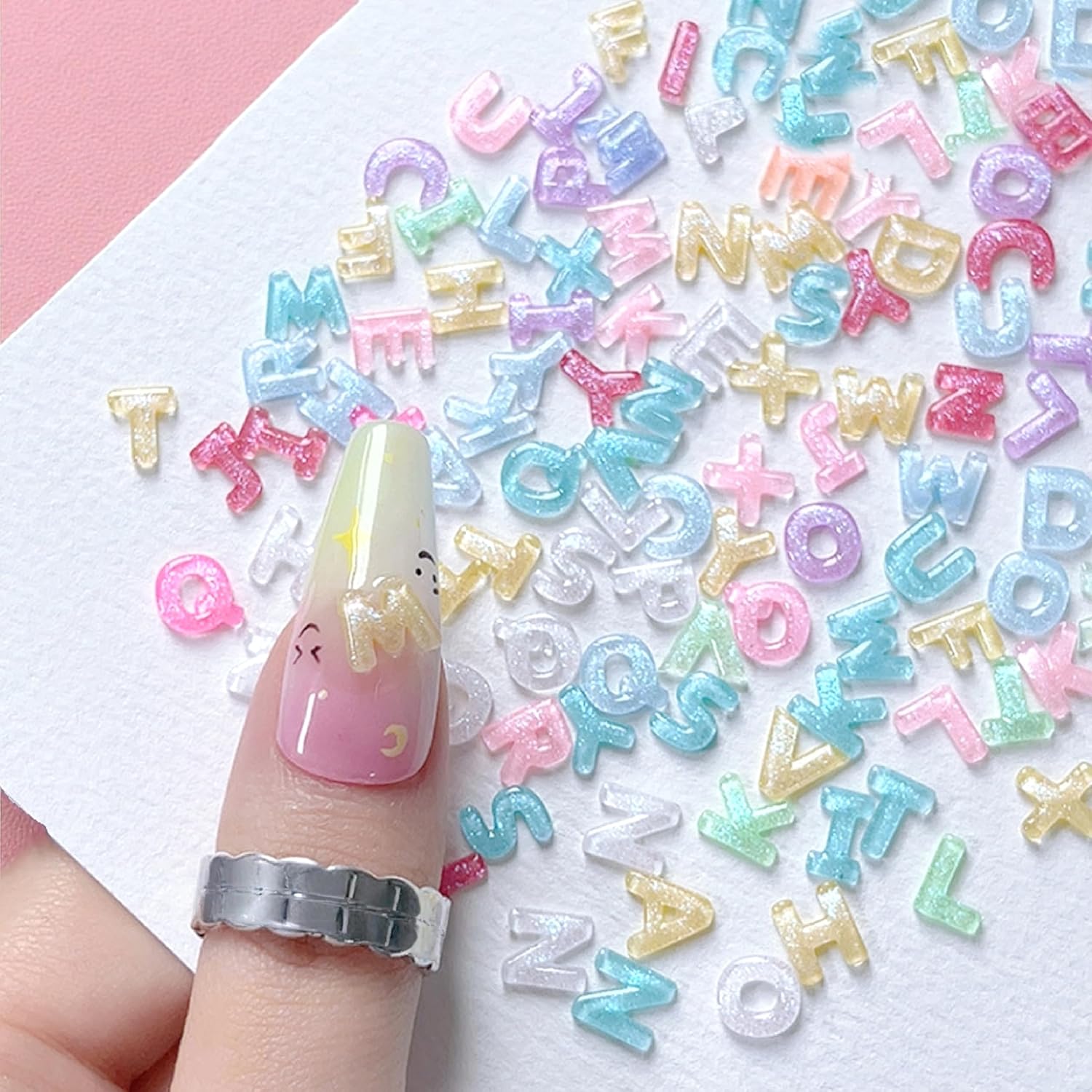 100/200Pcs 3D Candy Color Lett - Art And Craft Letter Z 评论和价格