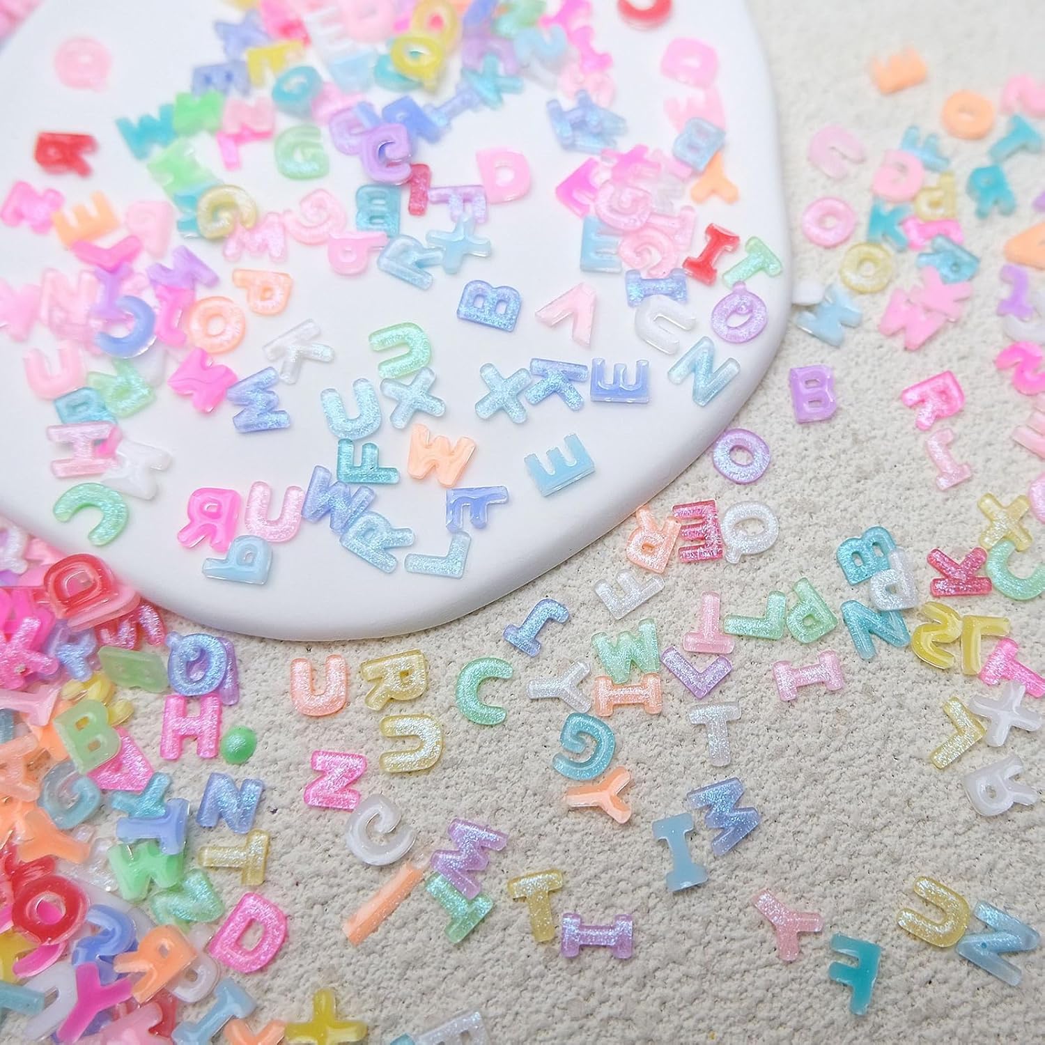 100/200Pcs 3D Candy Color Lett - Art And Craft Letter Z 评论和价格