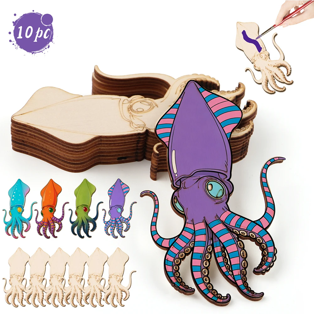 10pcs/set Unfinished Wood Craf - Art Craft Painting 评论和价格