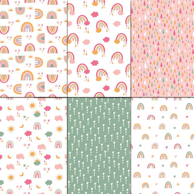 24 Sheets/Set Rainbow Craft Pa - Art Craft Background 评论和价格