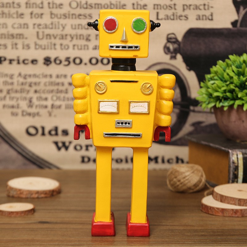 Cartoon Robot Statue Ornaments - Art Craft Robot 评论和价格