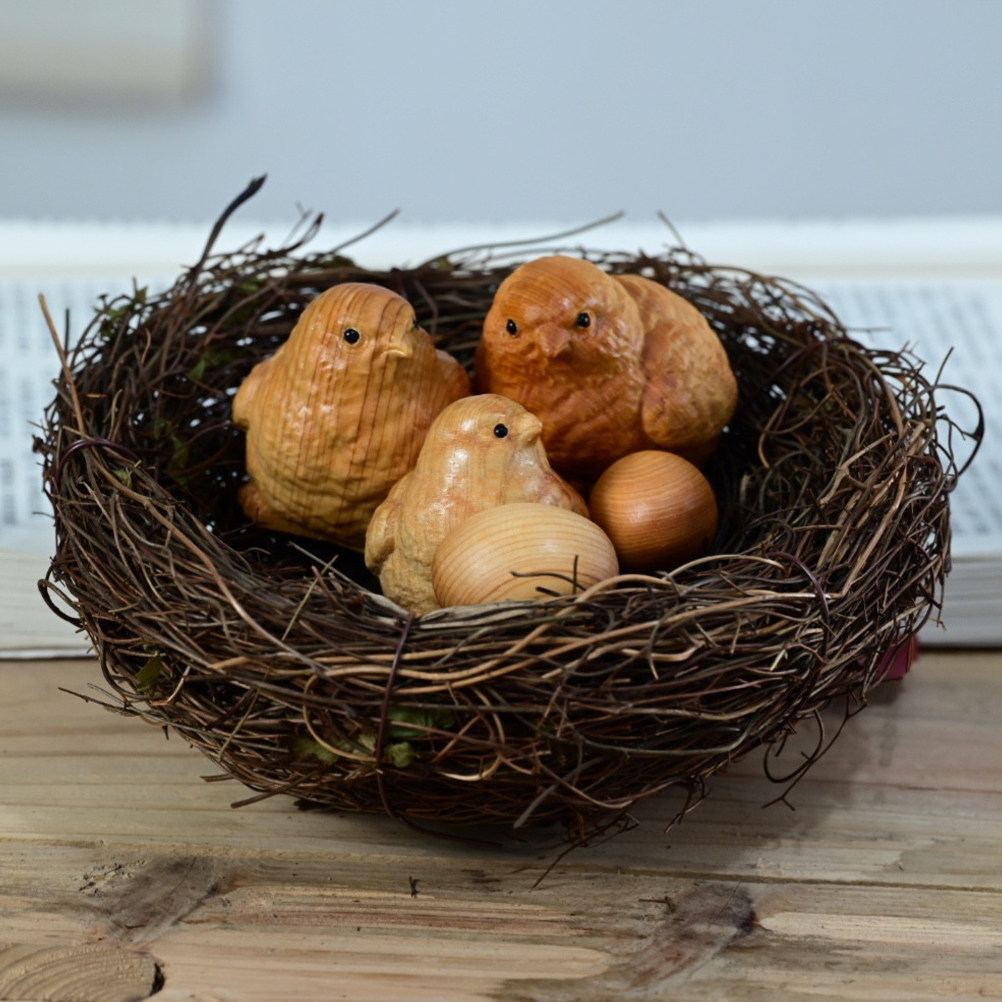 1Set Small Chick Sculpture Nat - Art Craft Decoration Ideas 评论和价格