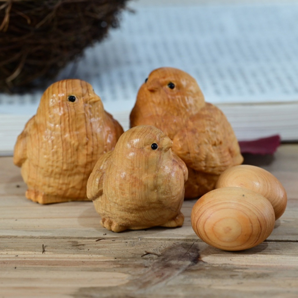 1Set Small Chick Sculpture Nat - Art Craft Decoration Ideas 评论和价格