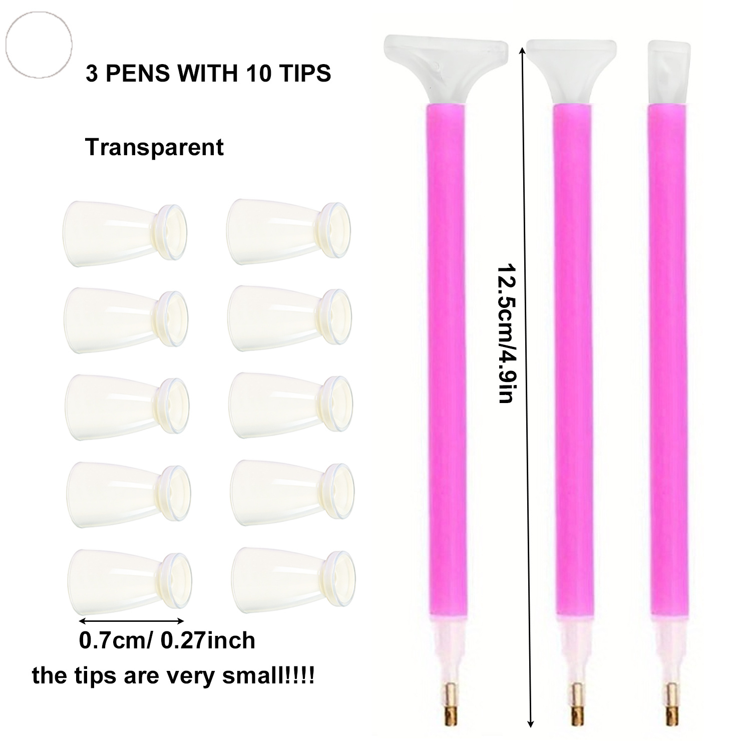 10 Silicone Tips & 3 Pens Diam - Art Craft Painting 评论和价格
