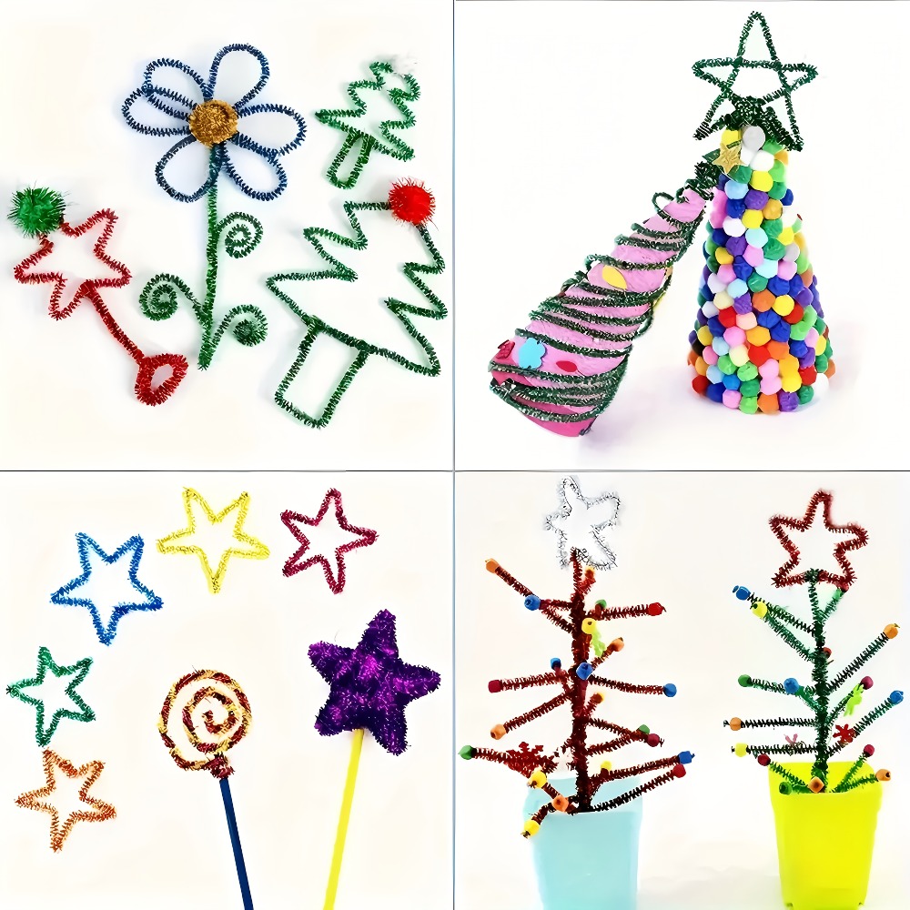 Sparkling Plush Pipe Cleaners  - Art Craft House Making 评论和价格