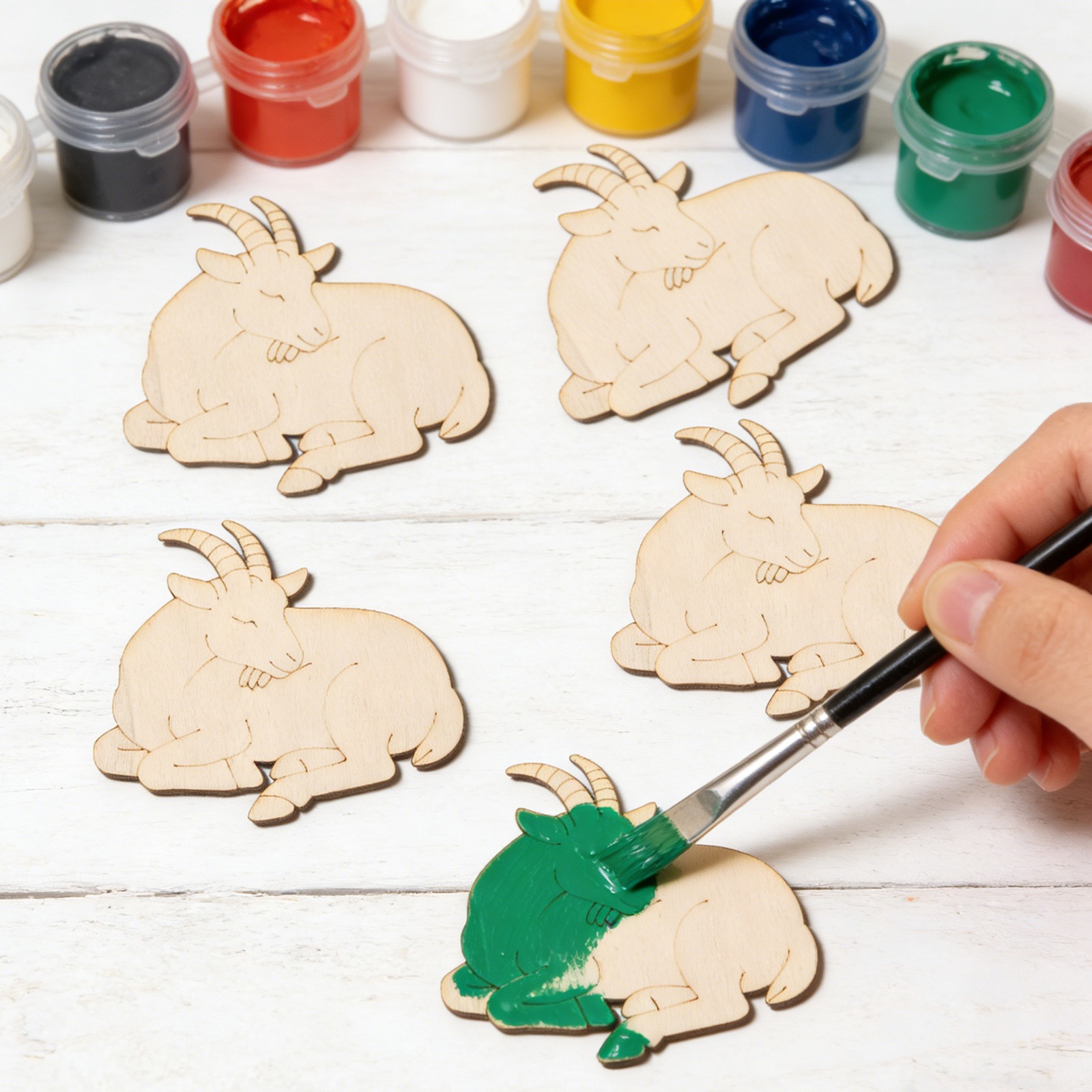 10pcs/set Unfinished Wood Shee - Art Craft Painting 评论和价格