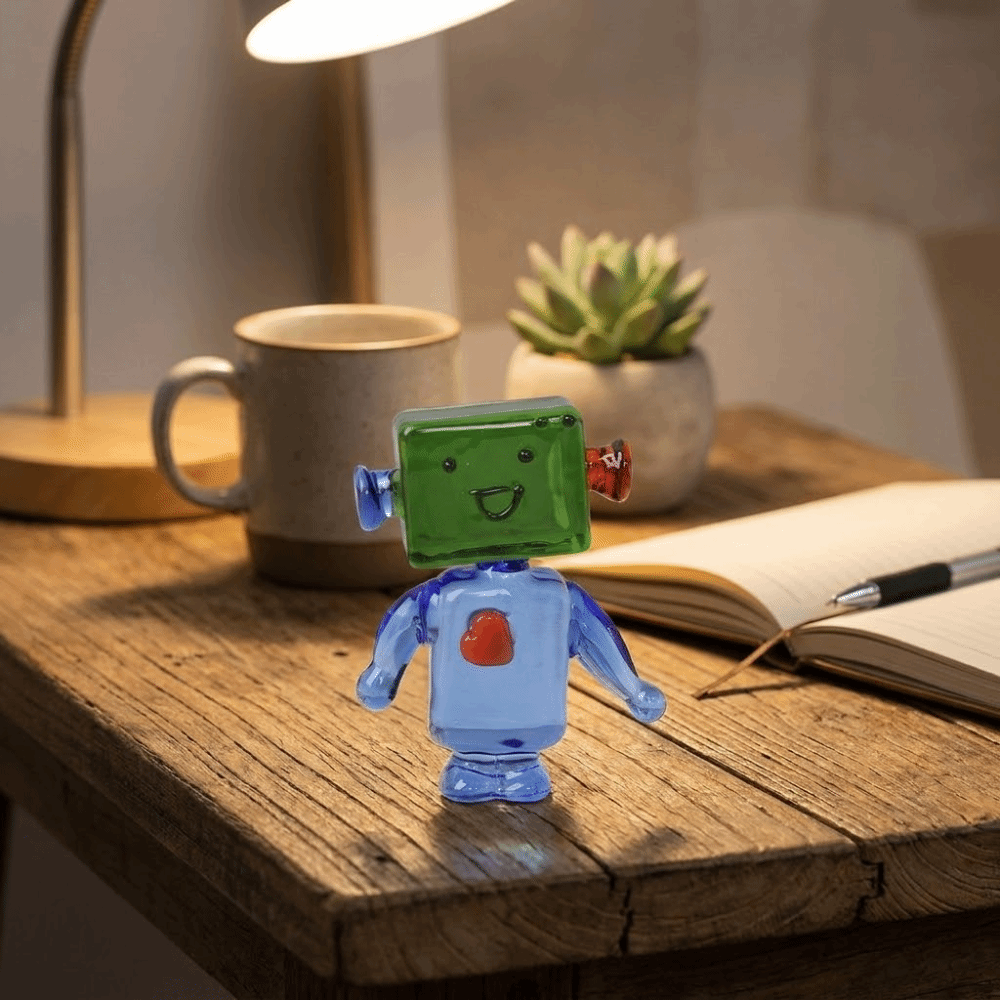 Cute Colorful Face Robot Ornam - Art Craft Robot 评论和价格