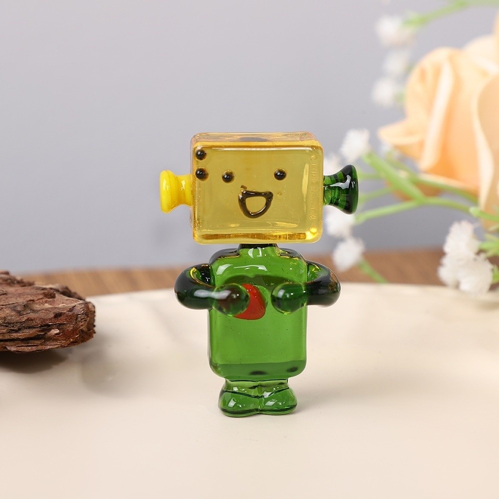 Cute Colorful Face Robot Ornam - Art Craft Robot 评论和价格